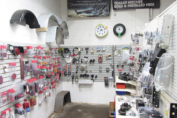 A wall filled with repair tools at Jim Ashmore Truck Rental in Madison Heights, MI